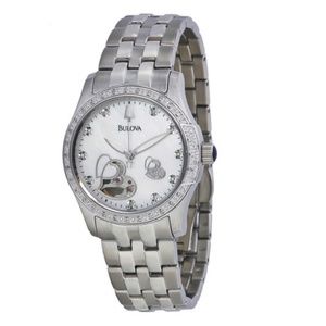 NWT $750 BULOVA BVA Series Diamond Automatic Ladies Watch 96R122